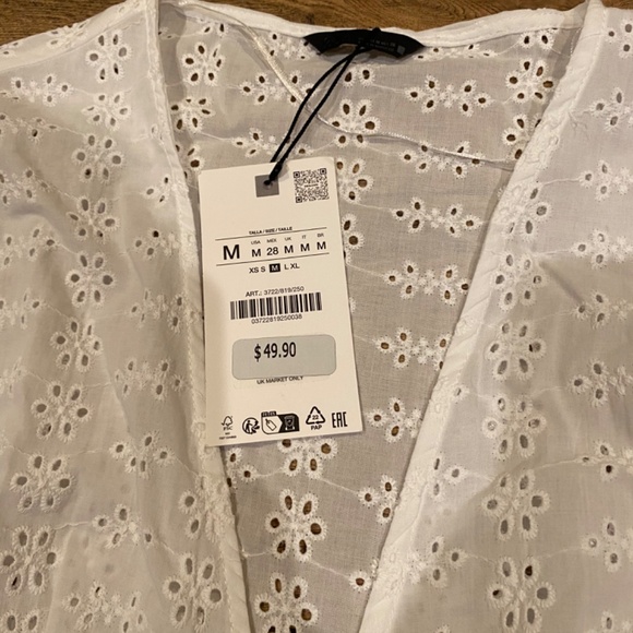 Zara Eyelet Embroidery Shirt - Picture 3 of 4